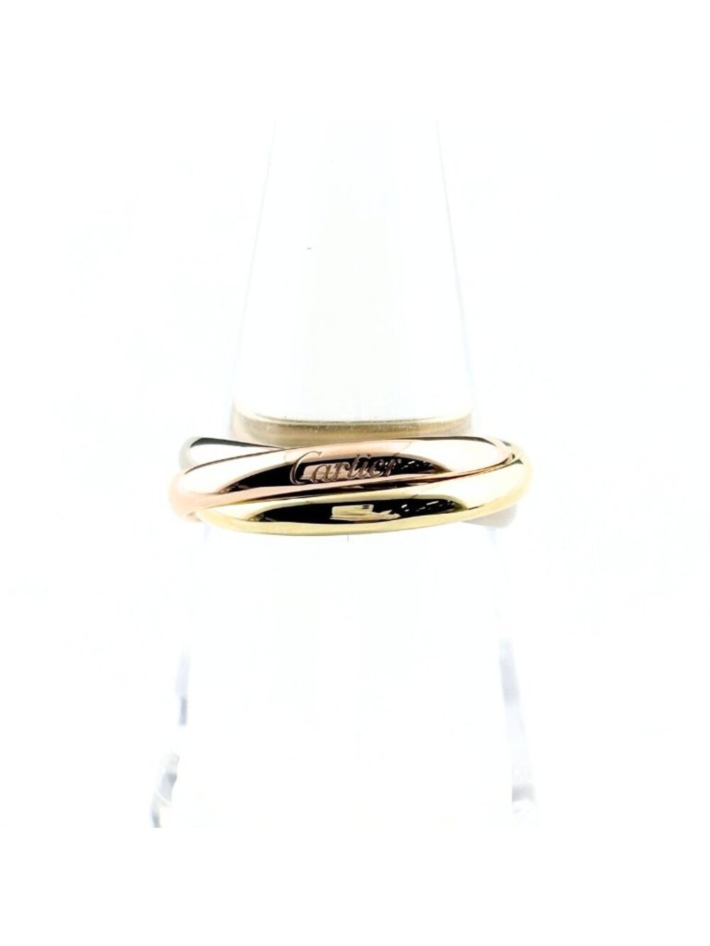 Cartier Trinity Yellow Gold Pink White Ring Three